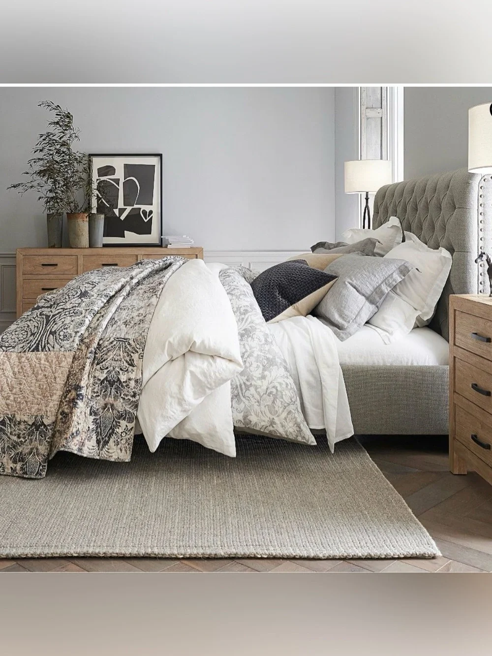 NWT‼️Set/2 Pottery Barn Tessa Quilted King Shams